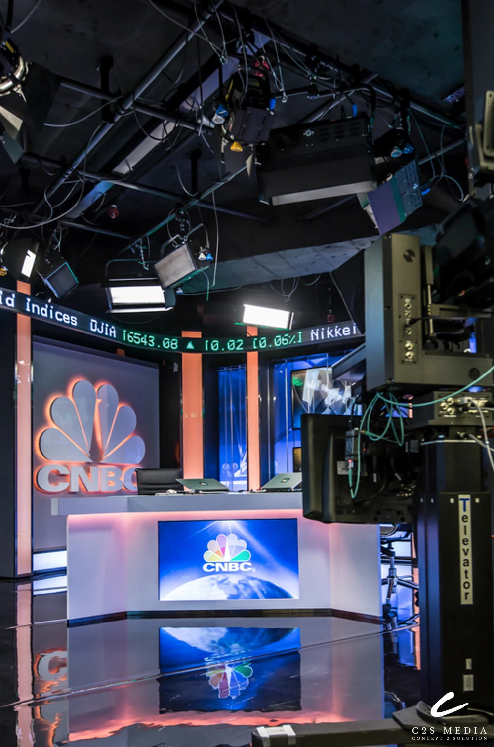 CNBC Hong Kong studio – robotic cameras