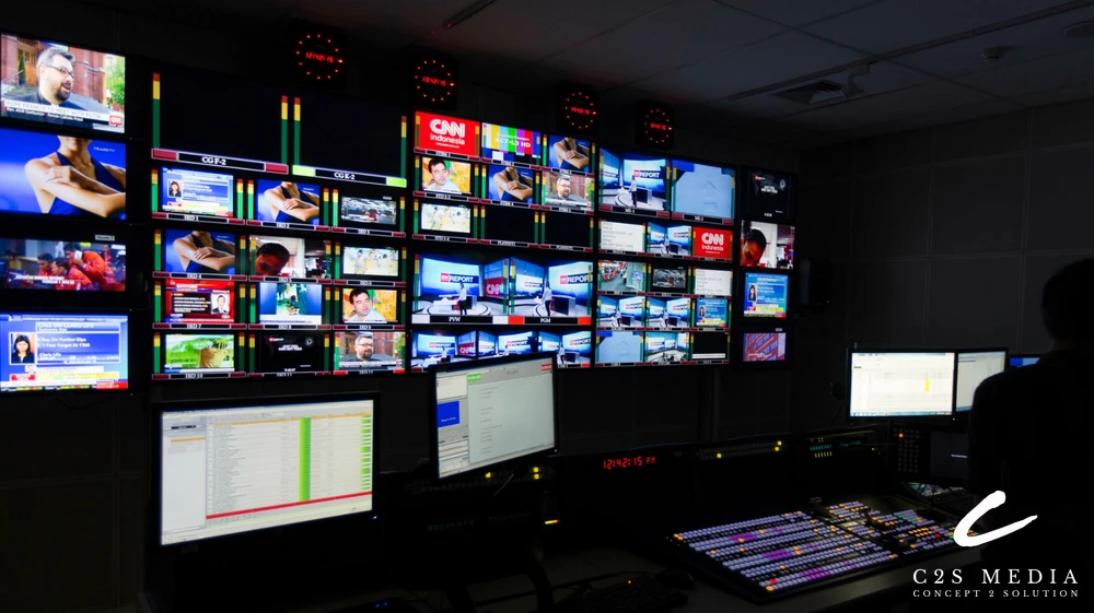 CNN Indonesia news studio built by C2S Media