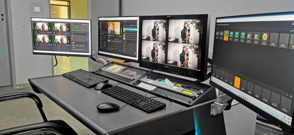 Editing suites integrated by C2S Media, Zambia